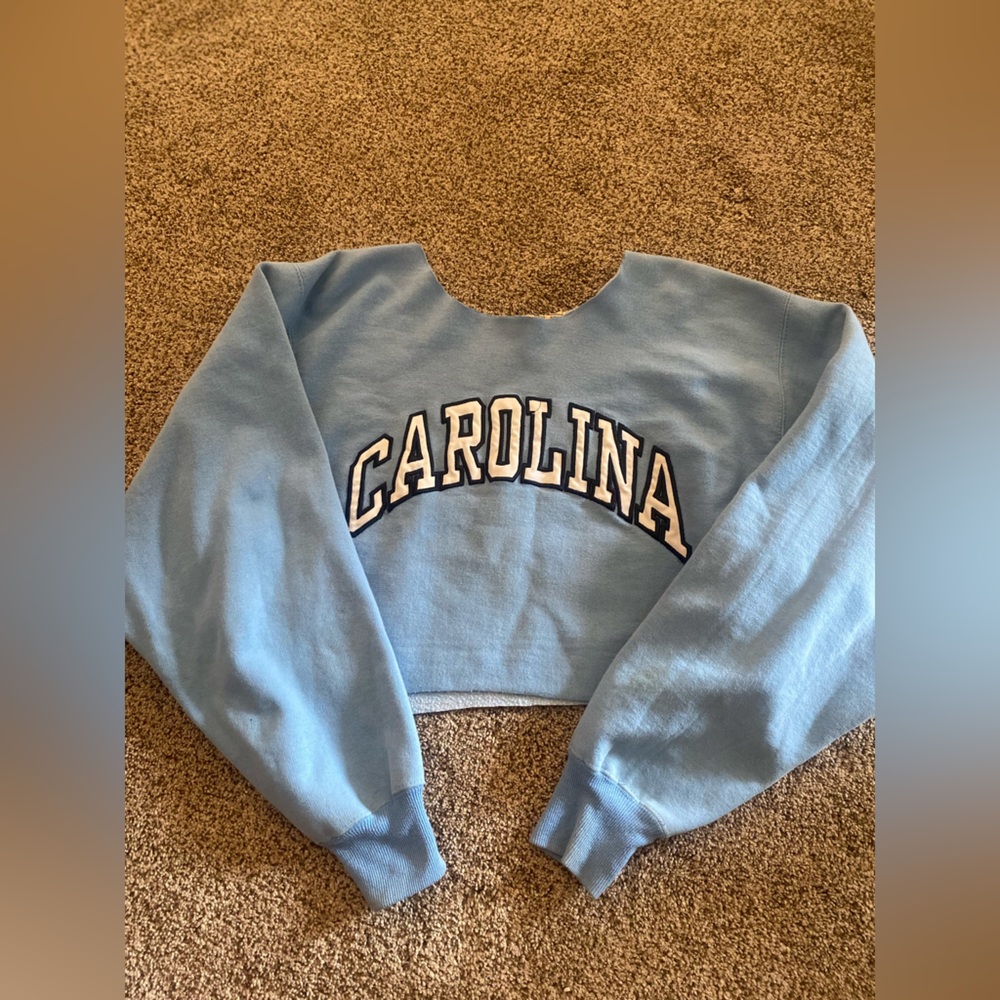 Steve and Barrys North Carolina Cropped Off-Shoulder Crew